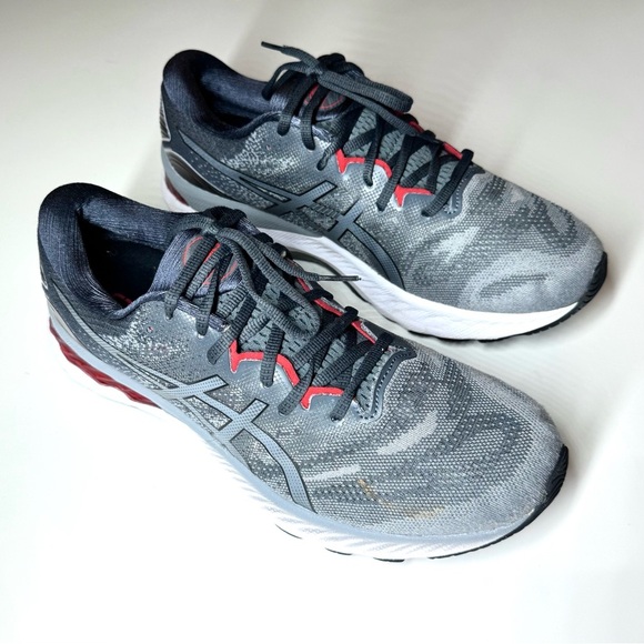 Asics Men’s Gel- Nimbus 23 Gray and Red athletic Running Shoes Size- 11.5 - Picture 6 of 11